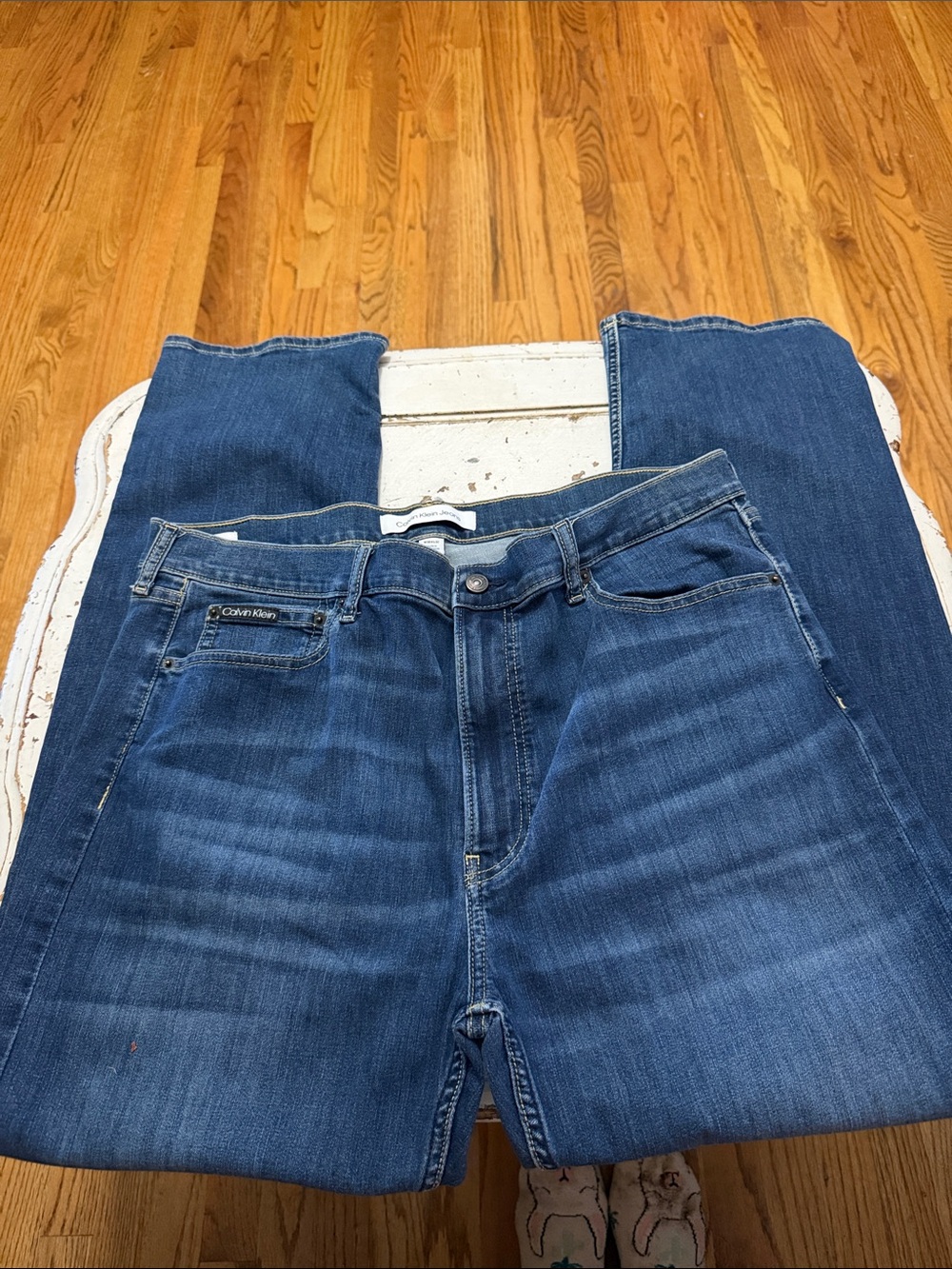 Calvin Klein Men’s Dark Blue Straight Jeans